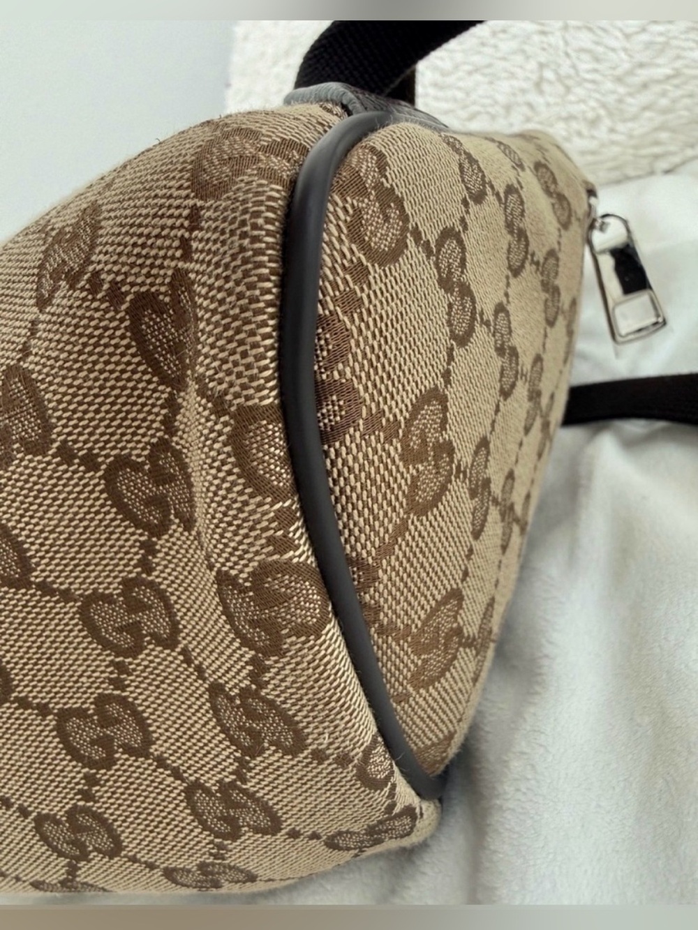 Gucci GG Canvas Backpack Beige Supreme Large 449906 Unused - Picture 10 of 15